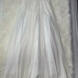 Long Tulle Maxi Skirt - White